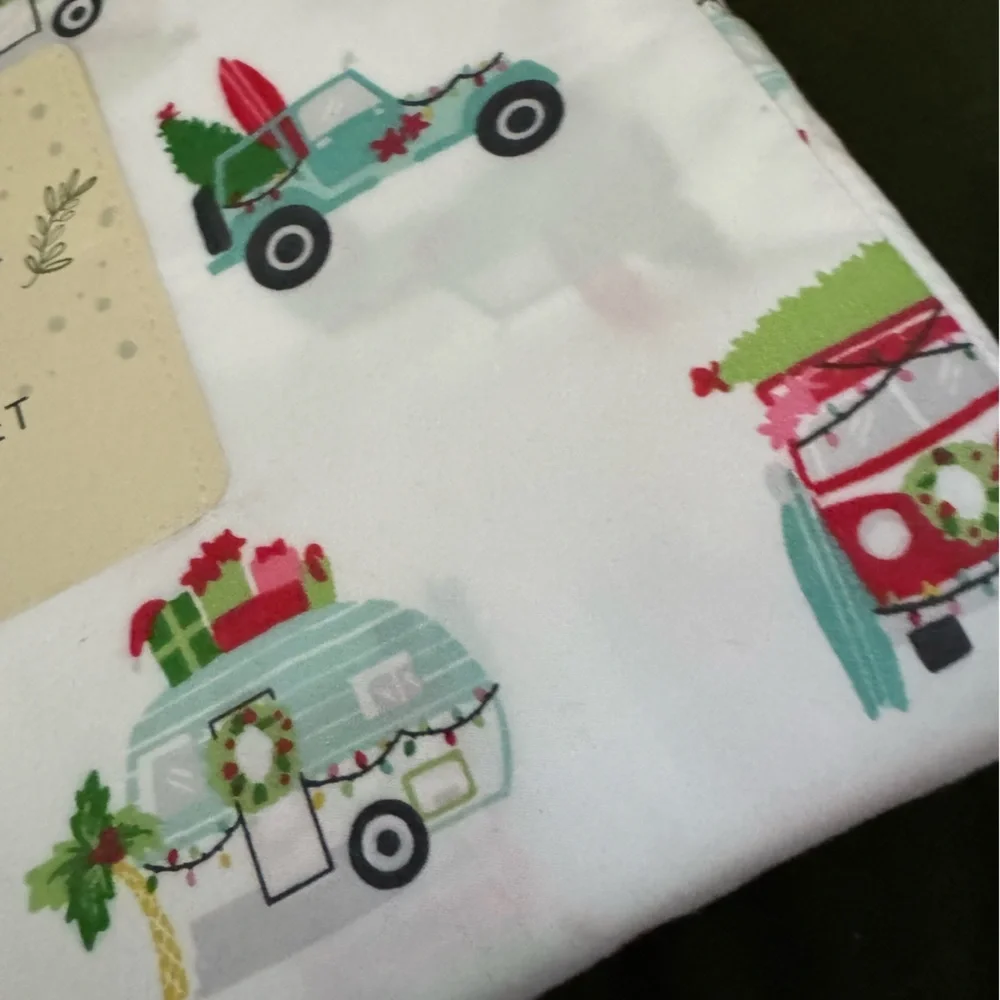ARTISAN de LUXE full sheet set-SUPER cute& comfy -zoom in for design details🎄🚗
